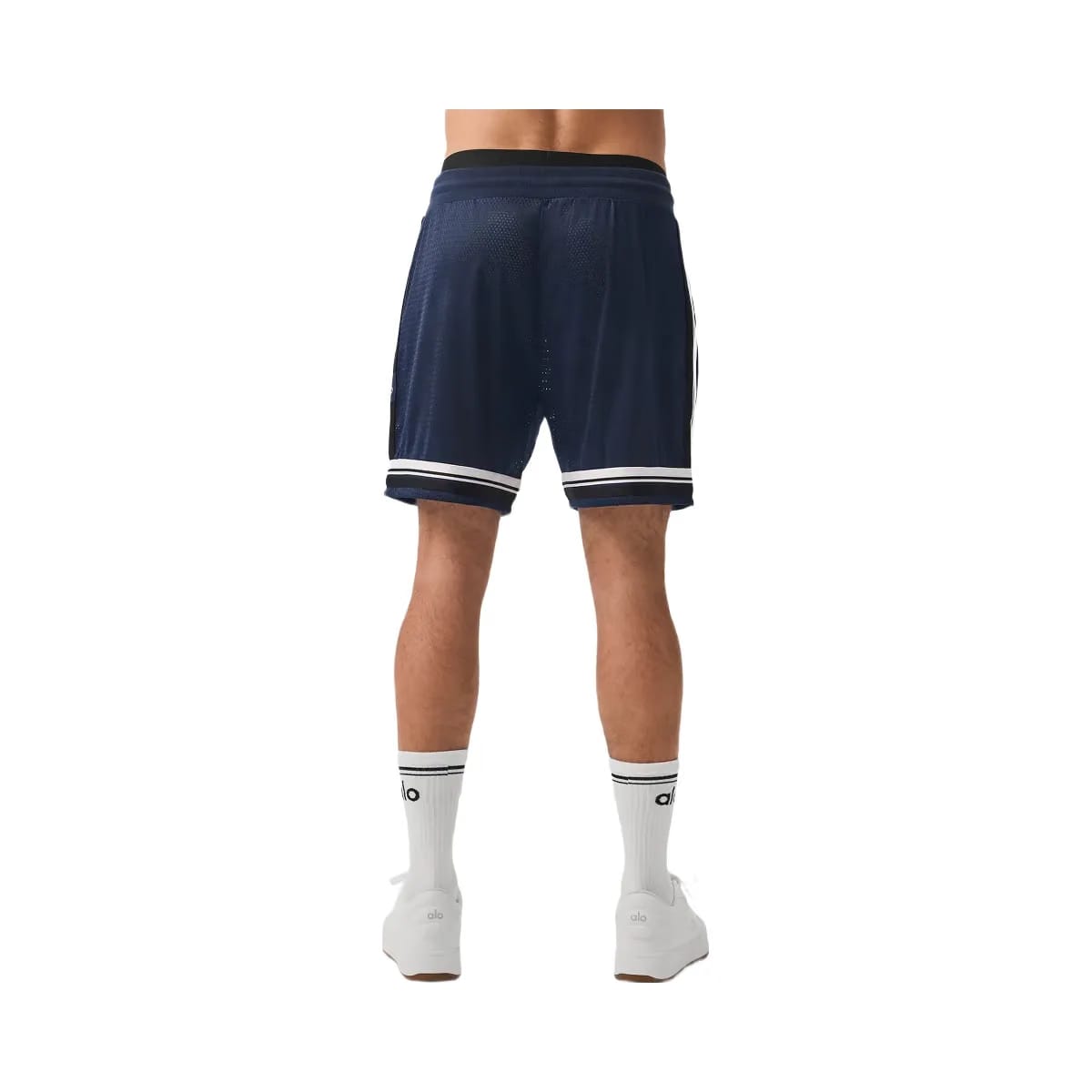 Alo Men's 7" Key Mesh Basketball Short - Navy