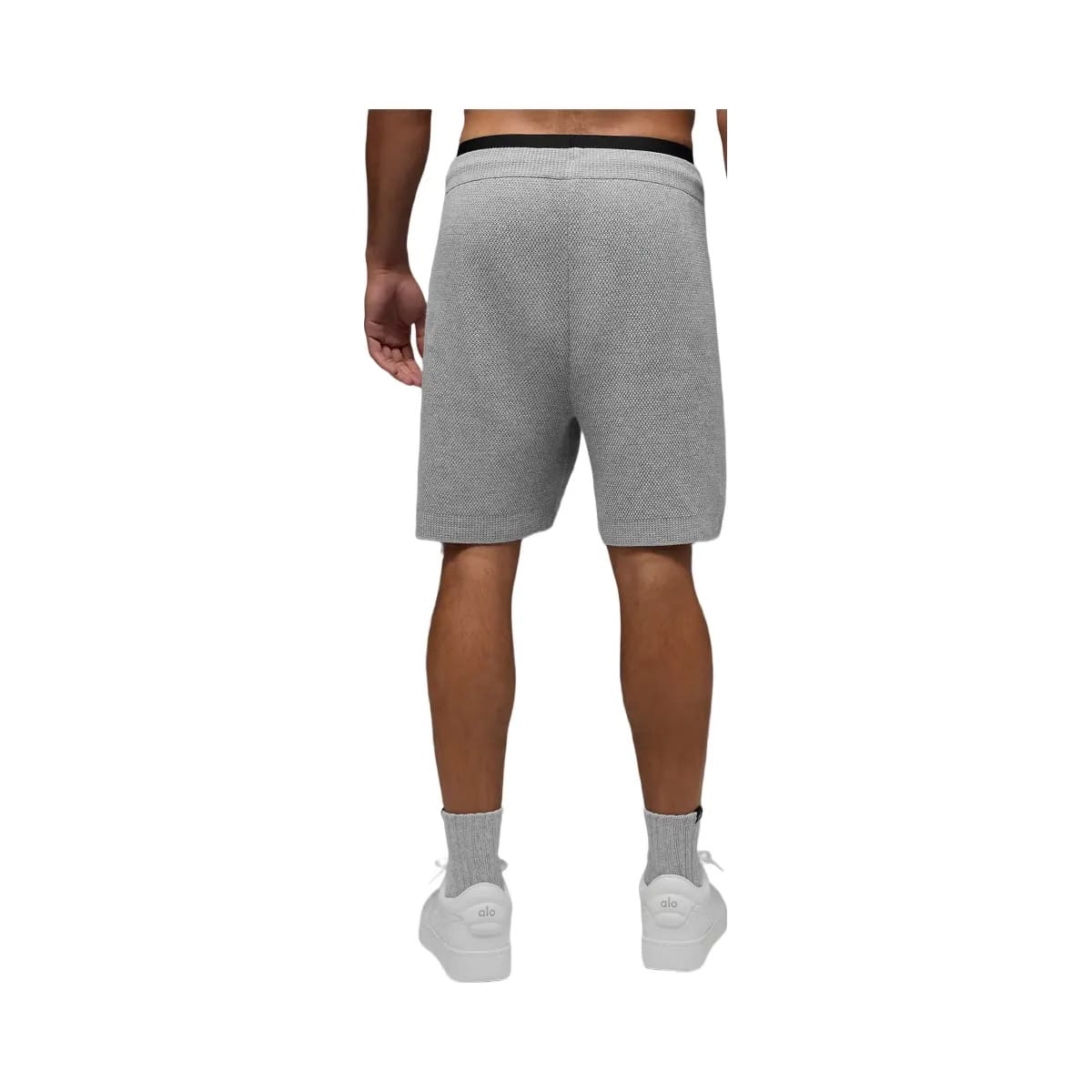 Alo Men's 7" Sports Club Sweater Knit Short - Athletic Heather Grey