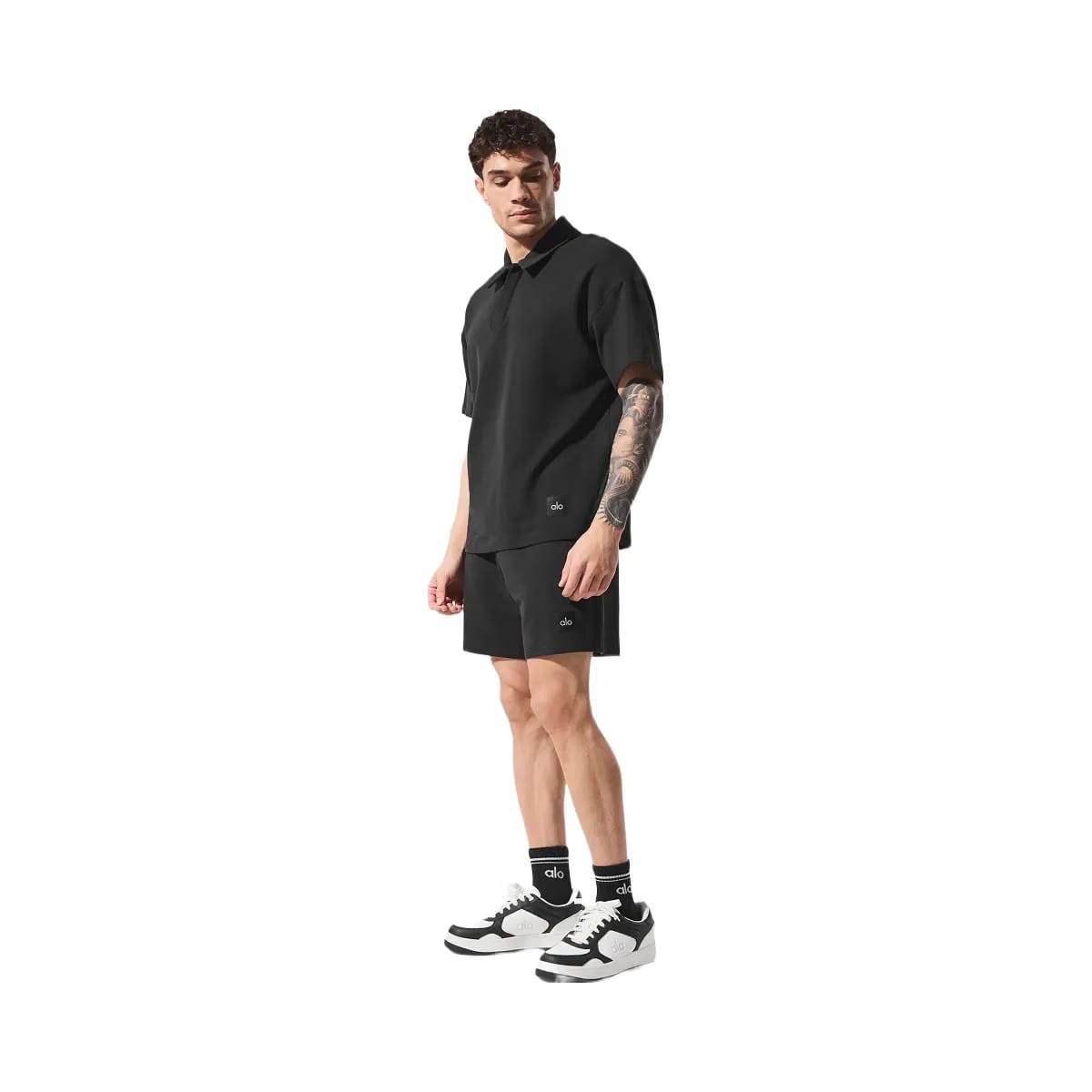 Alo Men's 7" Double Take Short - Black