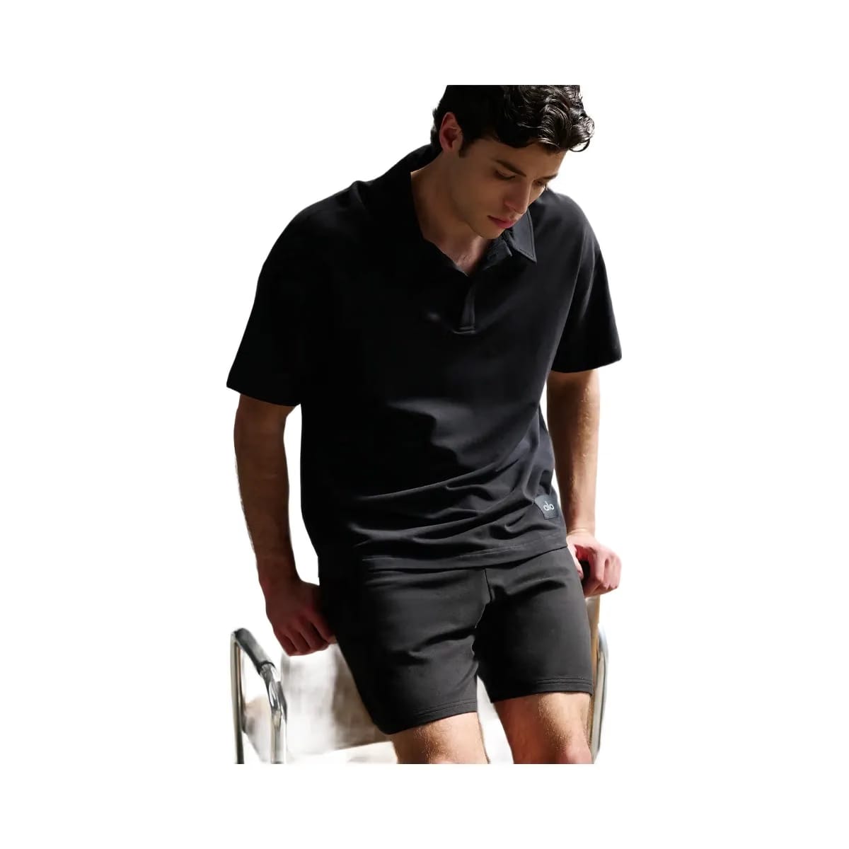 Alo Men's 7" Double Take Short - Black