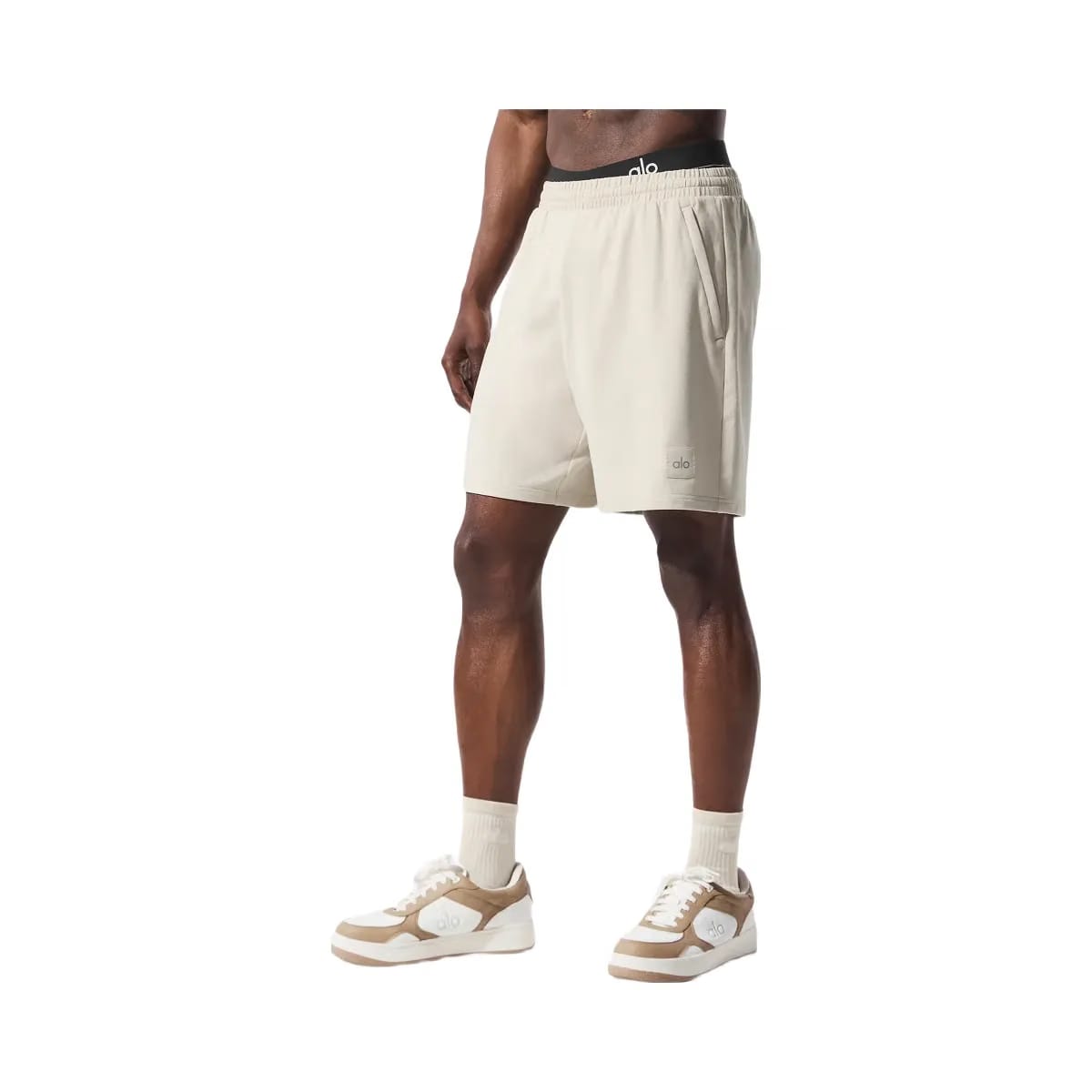 Alo Men's 7" Double Take Short - Bone