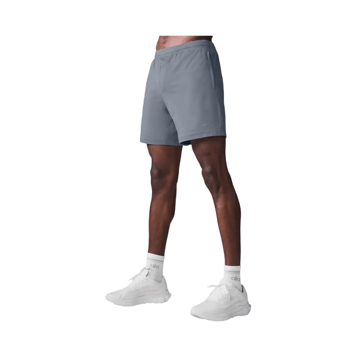 Alo Men's 7" Conquer React Performance Short - Steel Grey