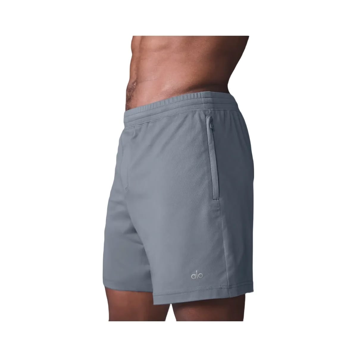 Alo Men's 7" Conquer React Performance Short - Steel Grey