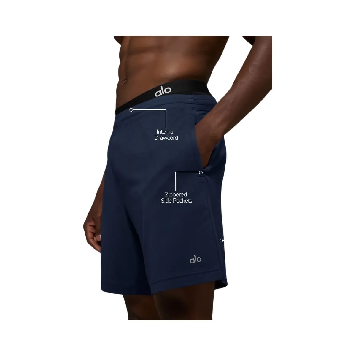 Alo Men's 7" Conquer React Performance Short - Navy