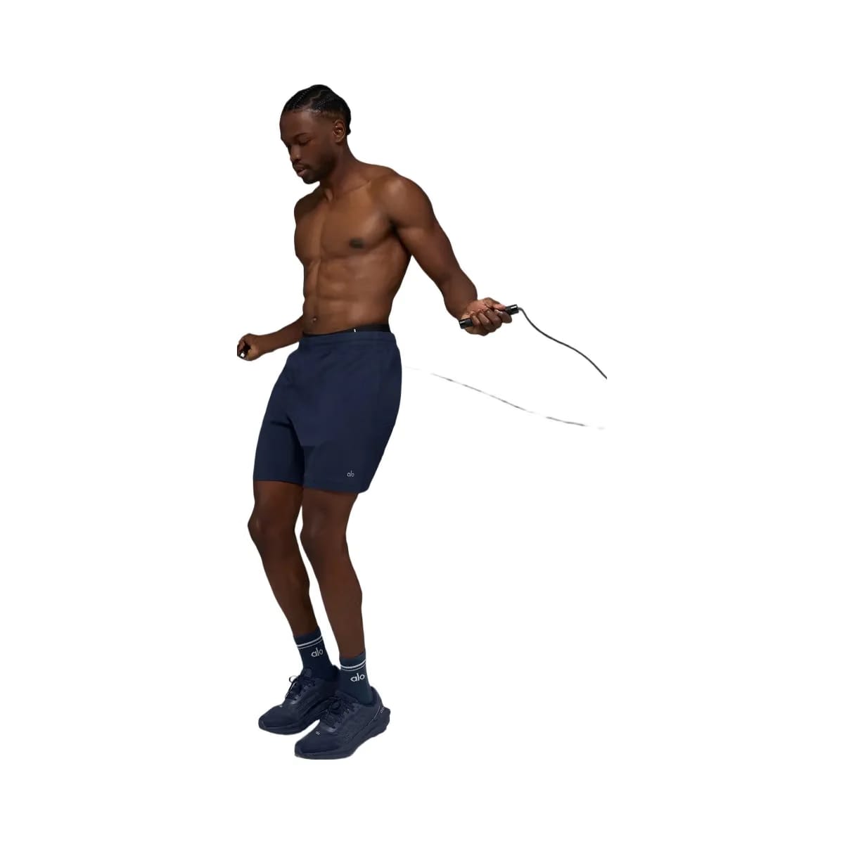 Alo Men's 7" Conquer React Performance Short - Navy