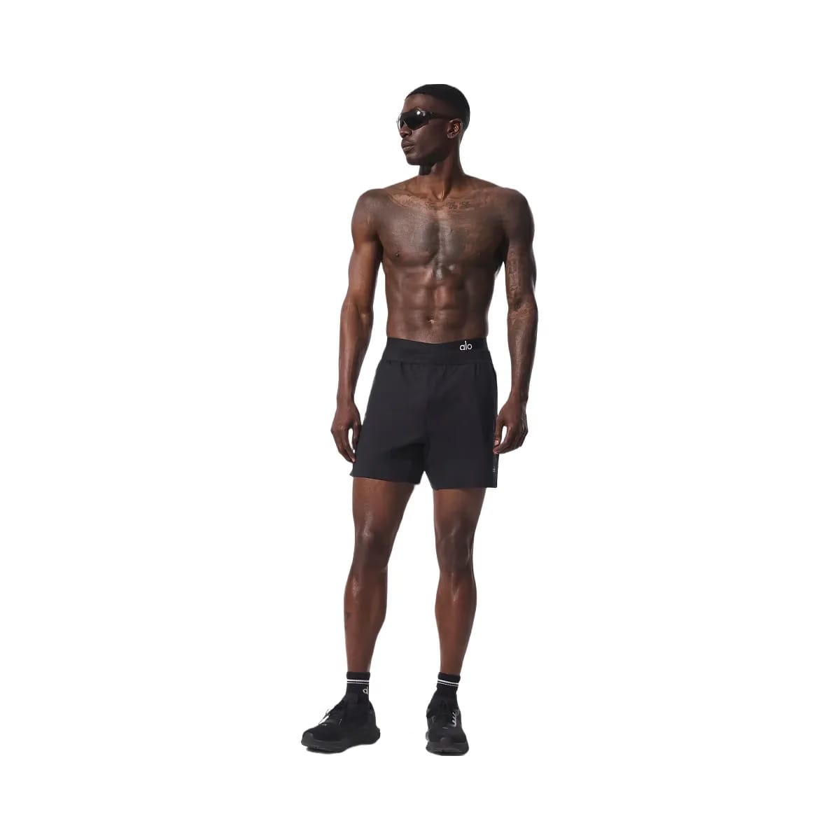 Alo Men's 7" Conquer React Performance Short - Black