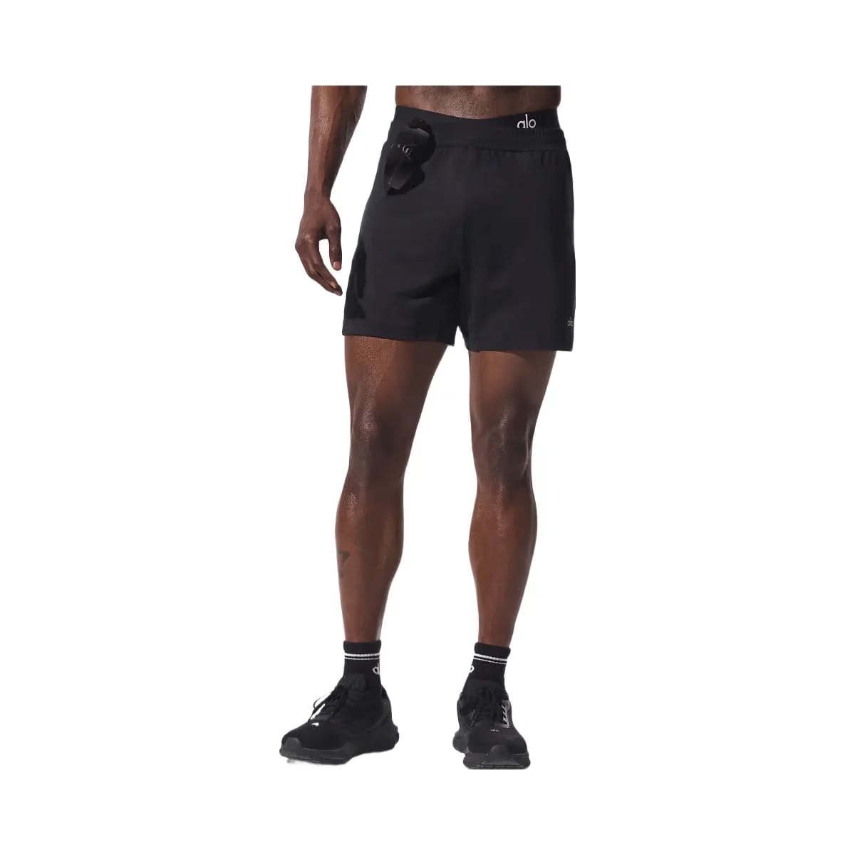 Alo Men's 7" Conquer React Performance Short - Black