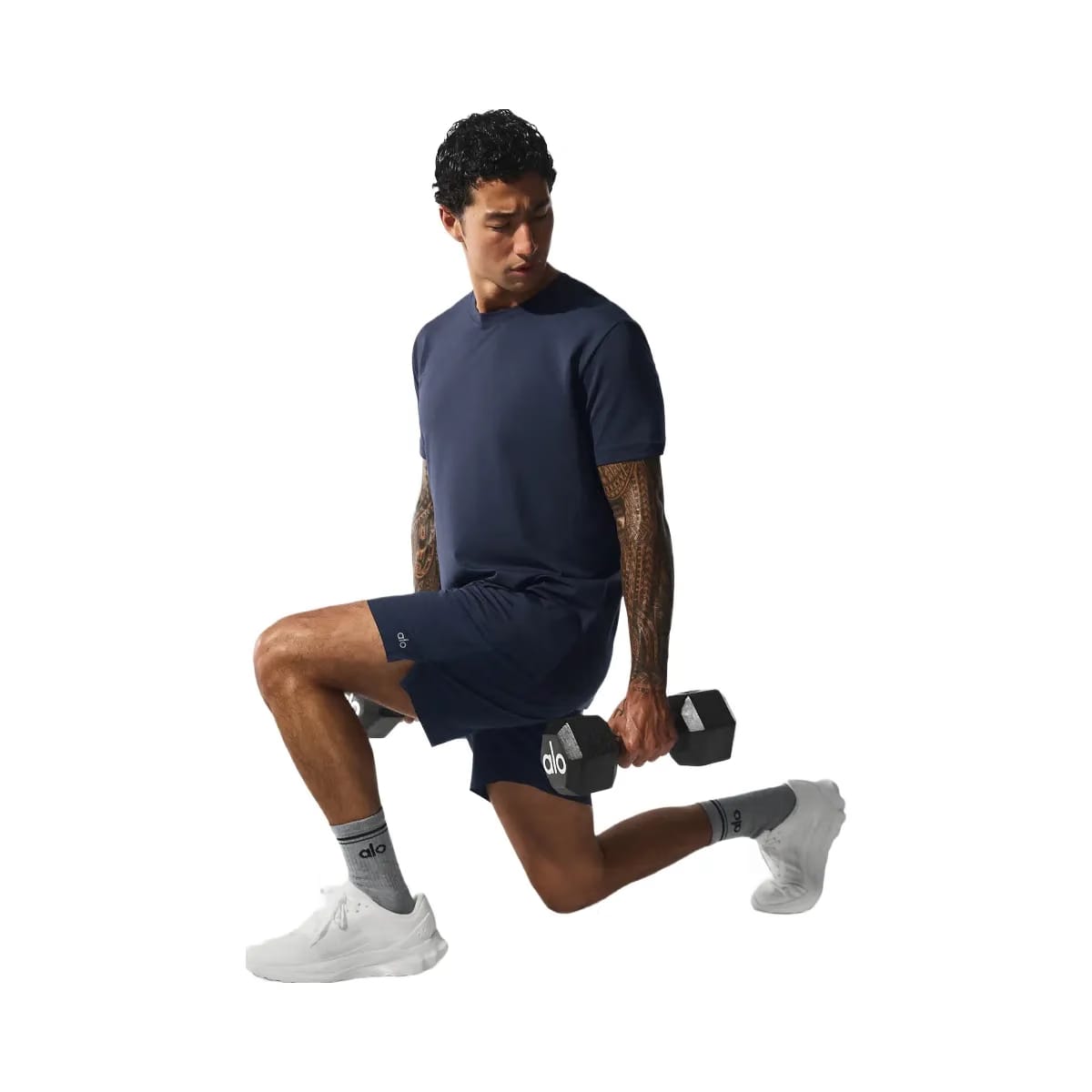 Alo Men's 7" Repetition Short - Navy