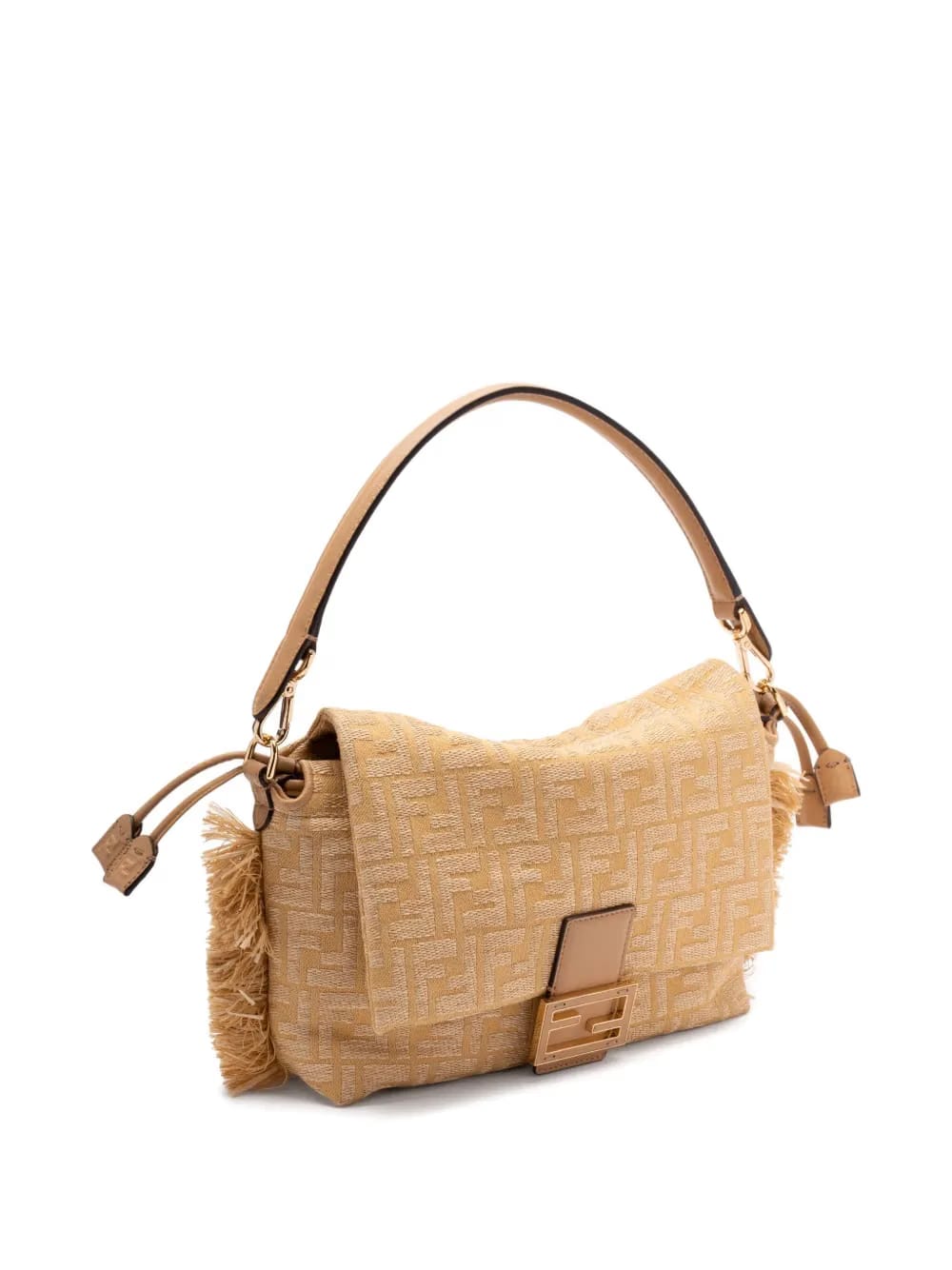 Zucca Mamma fringed canvas shoulder bag