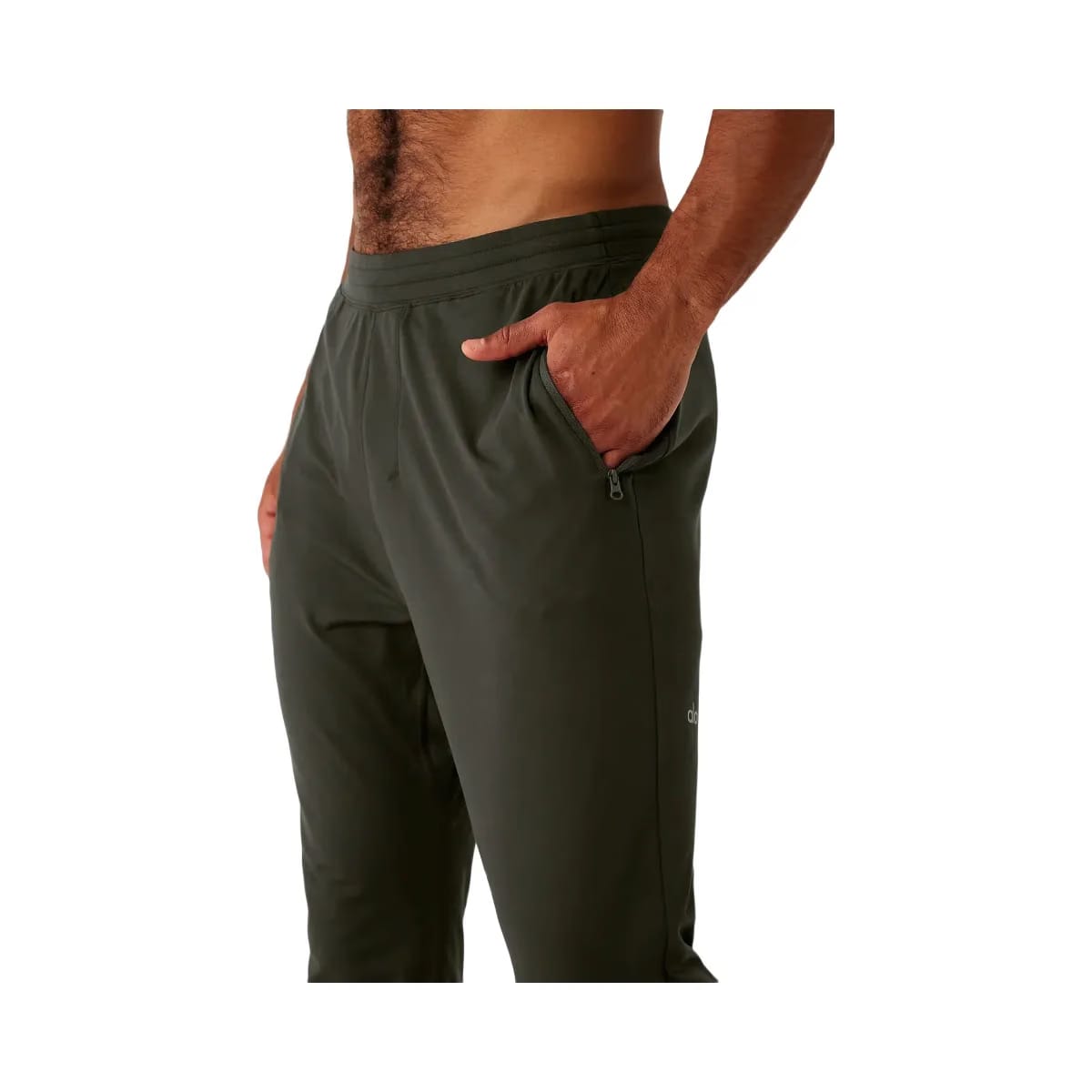Alo Men's Conquer React Performance Pant - Stealth Green