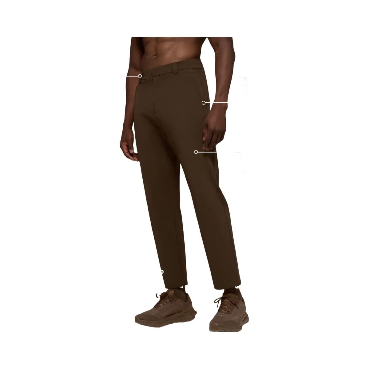 Alo Men's Co-Op Cropped Tech Trouser - Espresso