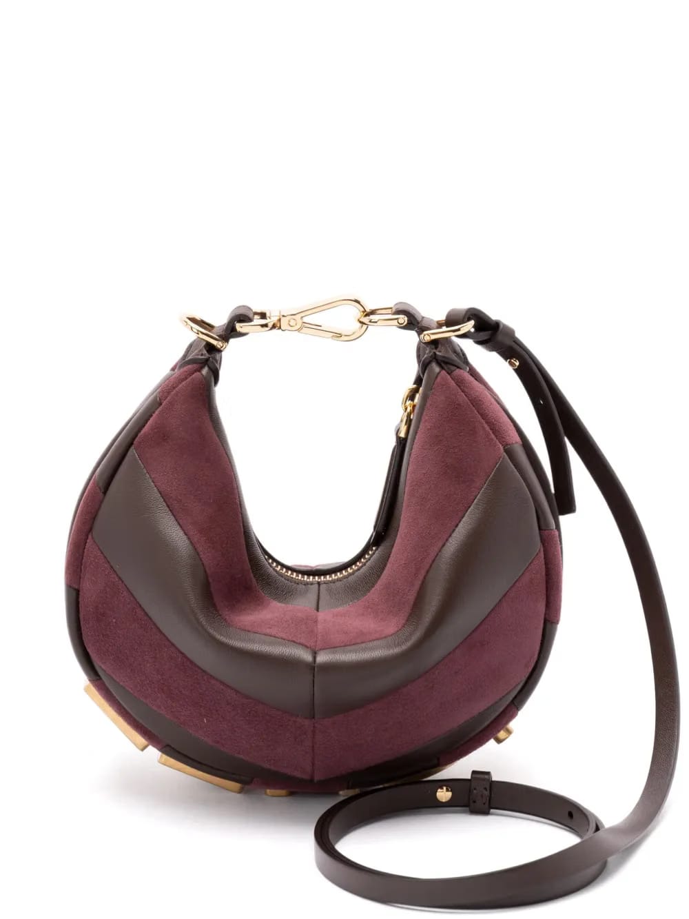 panelled shoulder bag
