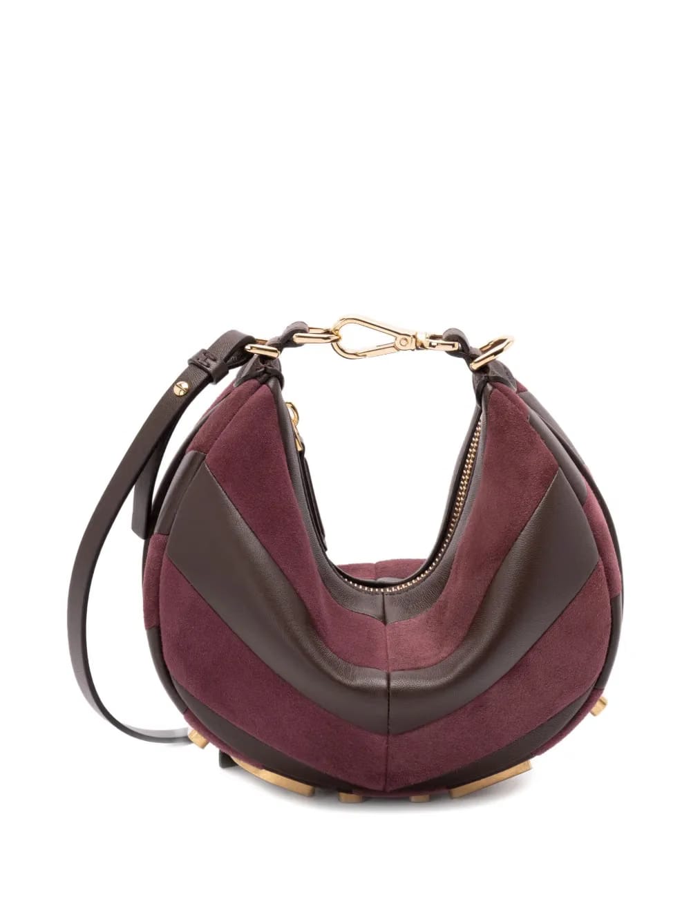panelled shoulder bag