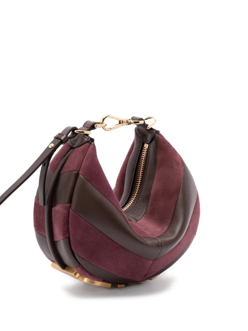 panelled shoulder bag