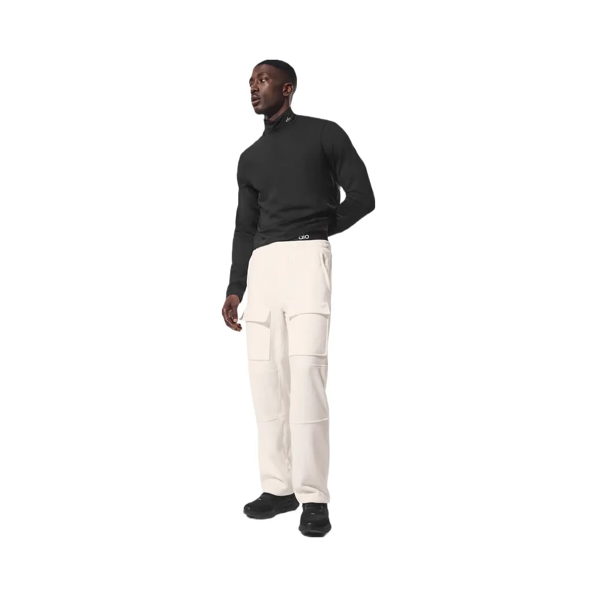 Alo Men's Polar Fleece Ridge Cargo Pants - Ivory