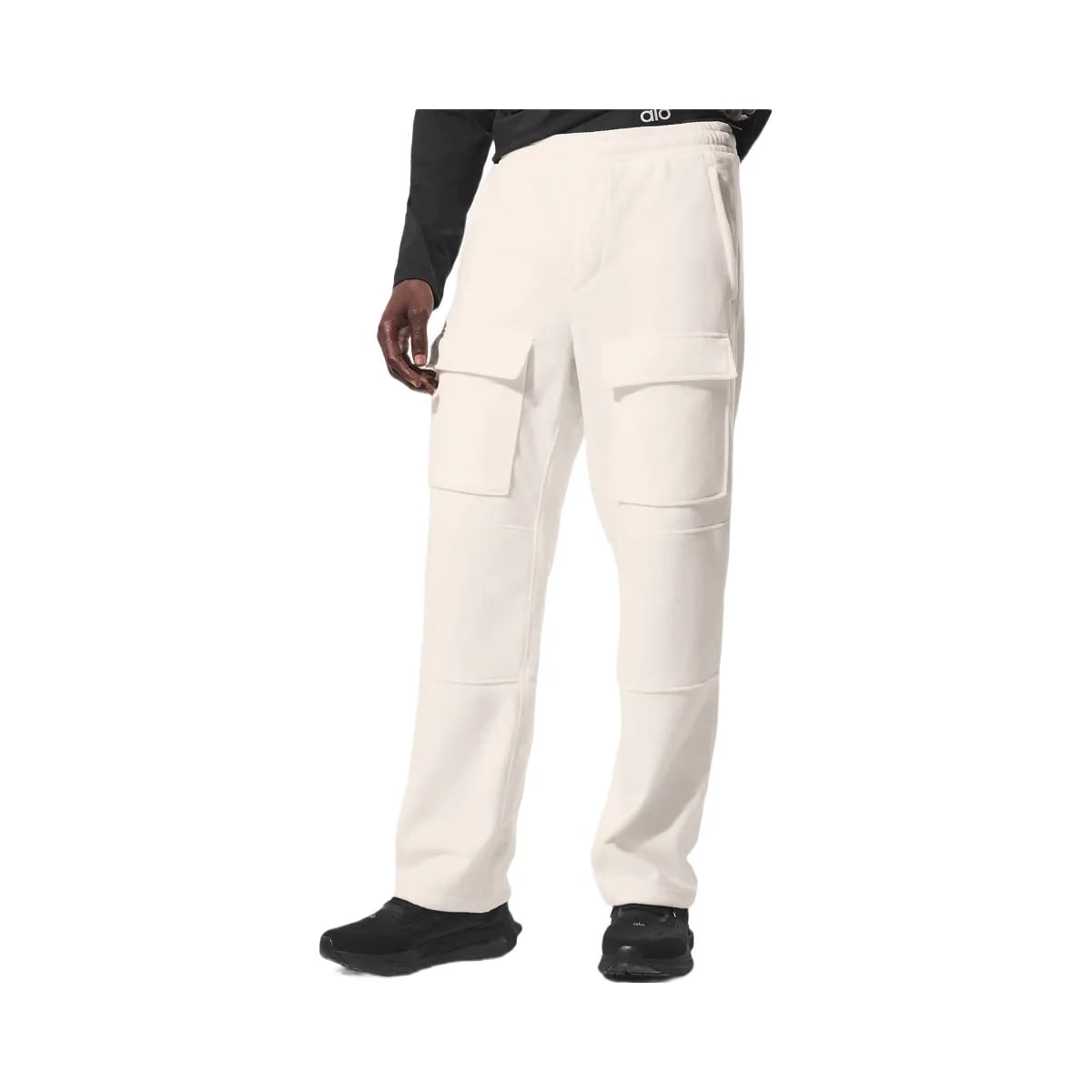 Alo Men's Polar Fleece Ridge Cargo Pants - Ivory