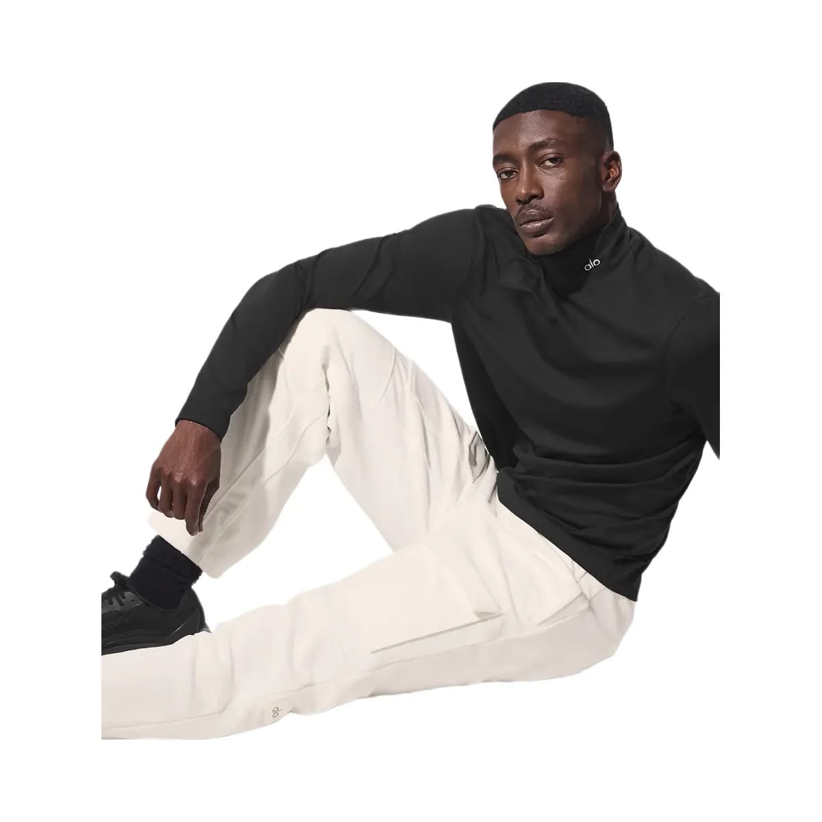 Alo Men's Polar Fleece Ridge Cargo Pants - Ivory