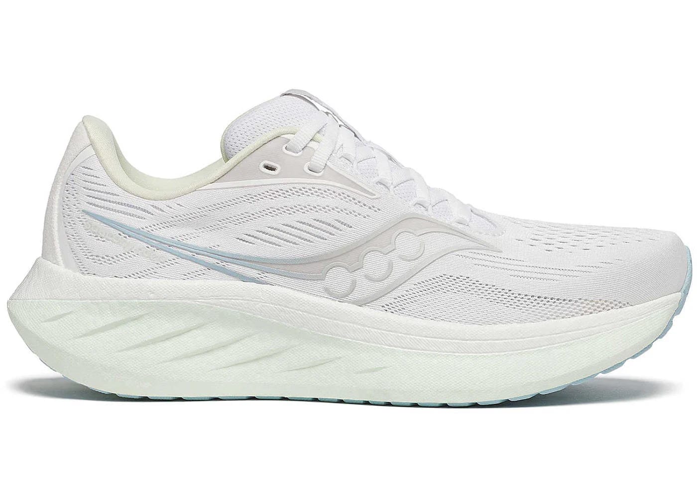 Saucony Ride 18 White Lettuce Womens
