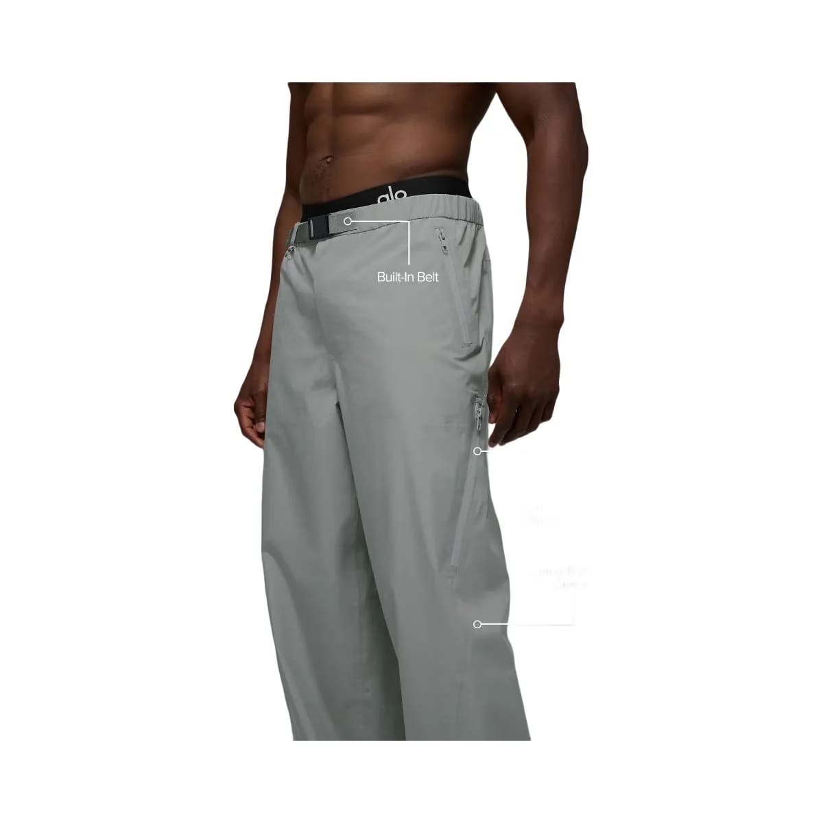 Alo Men's Alpha Shell Pant - Lunar Grey