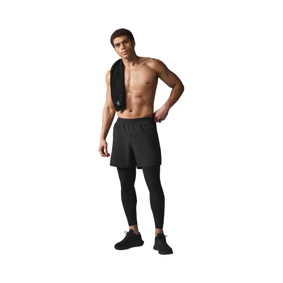 Alo Men's 5" Revival 2-in-1 Pant - Black/Black