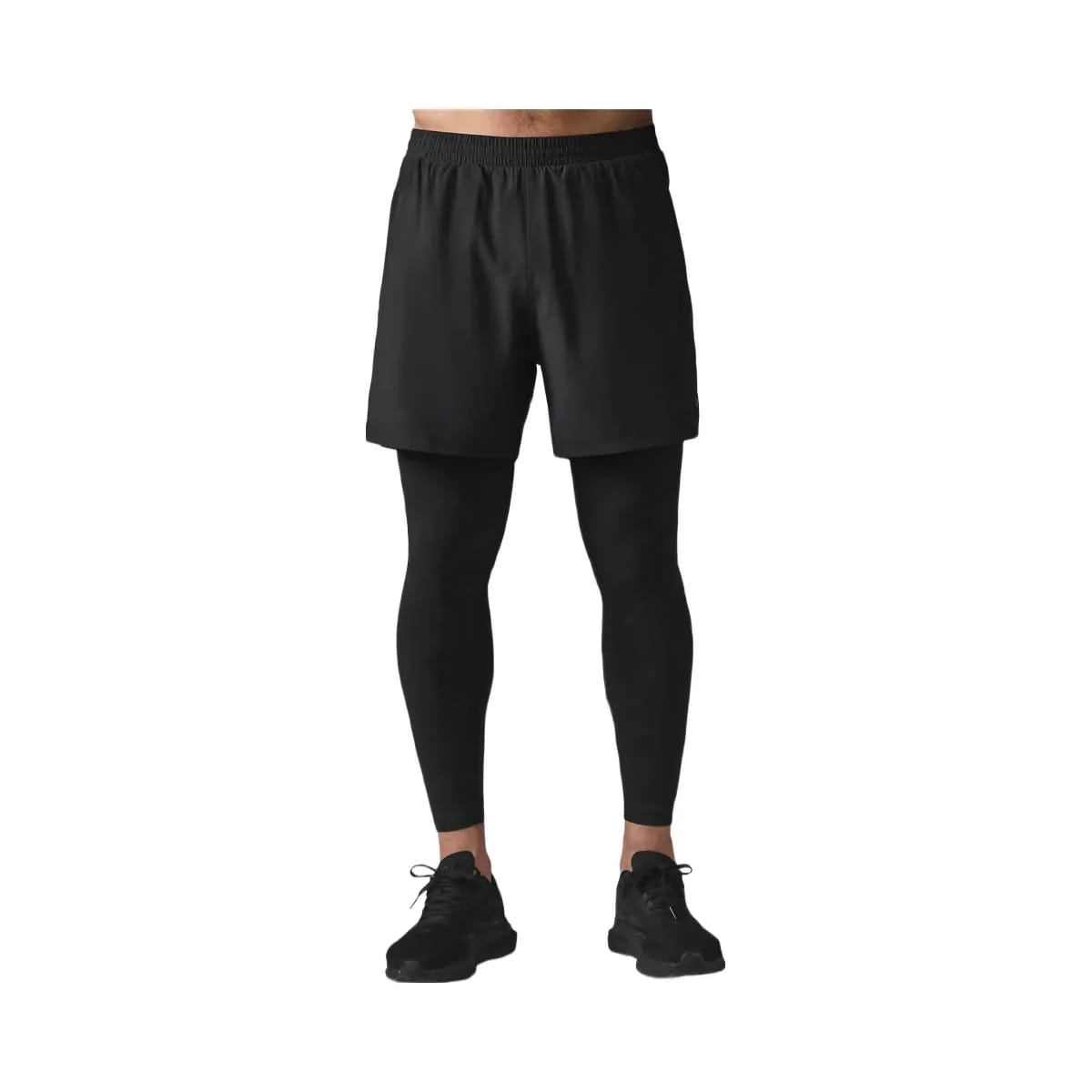 Alo Men's 5" Revival 2-in-1 Pant - Black/Black