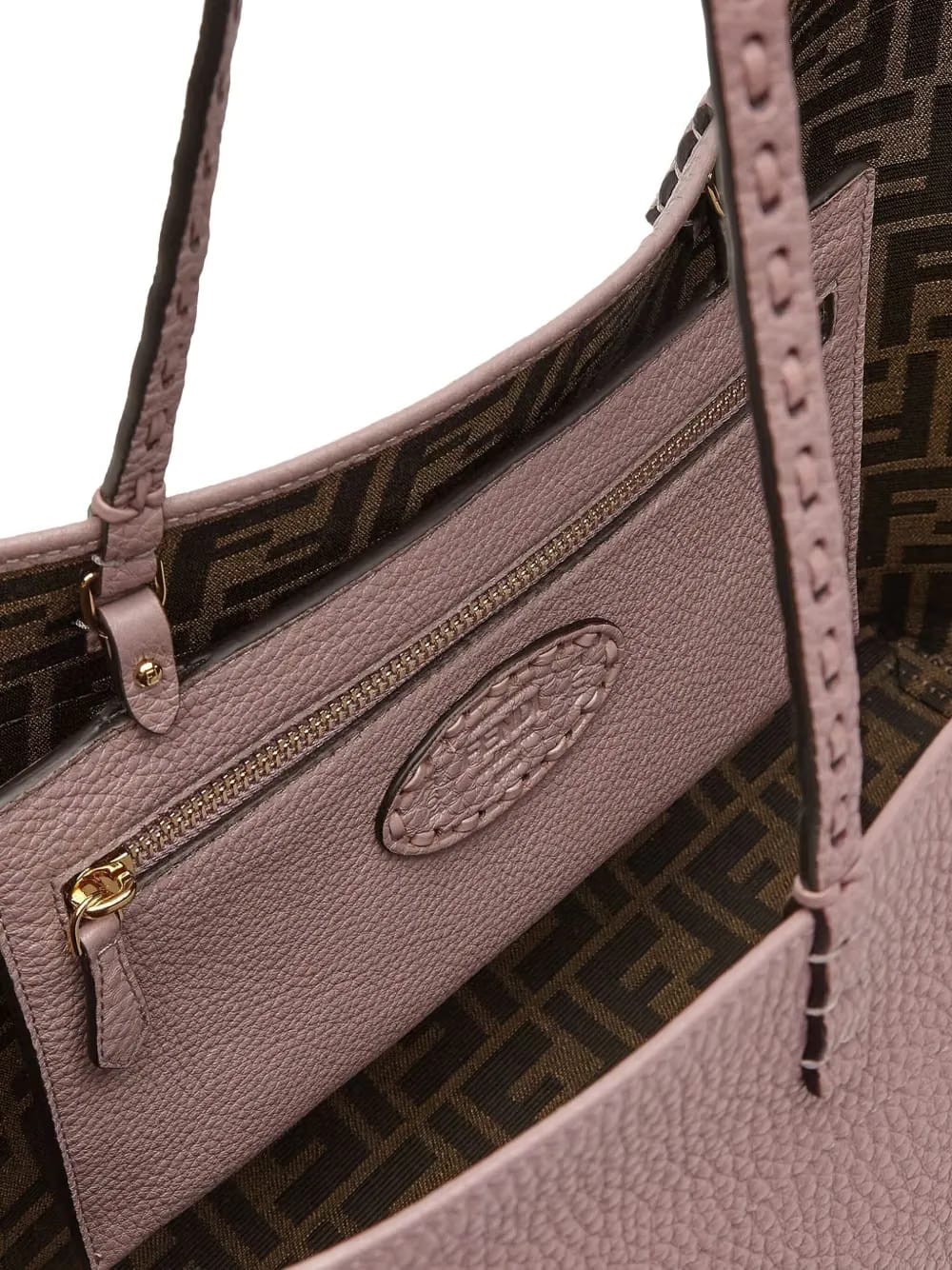 medium Roll leather tote bag