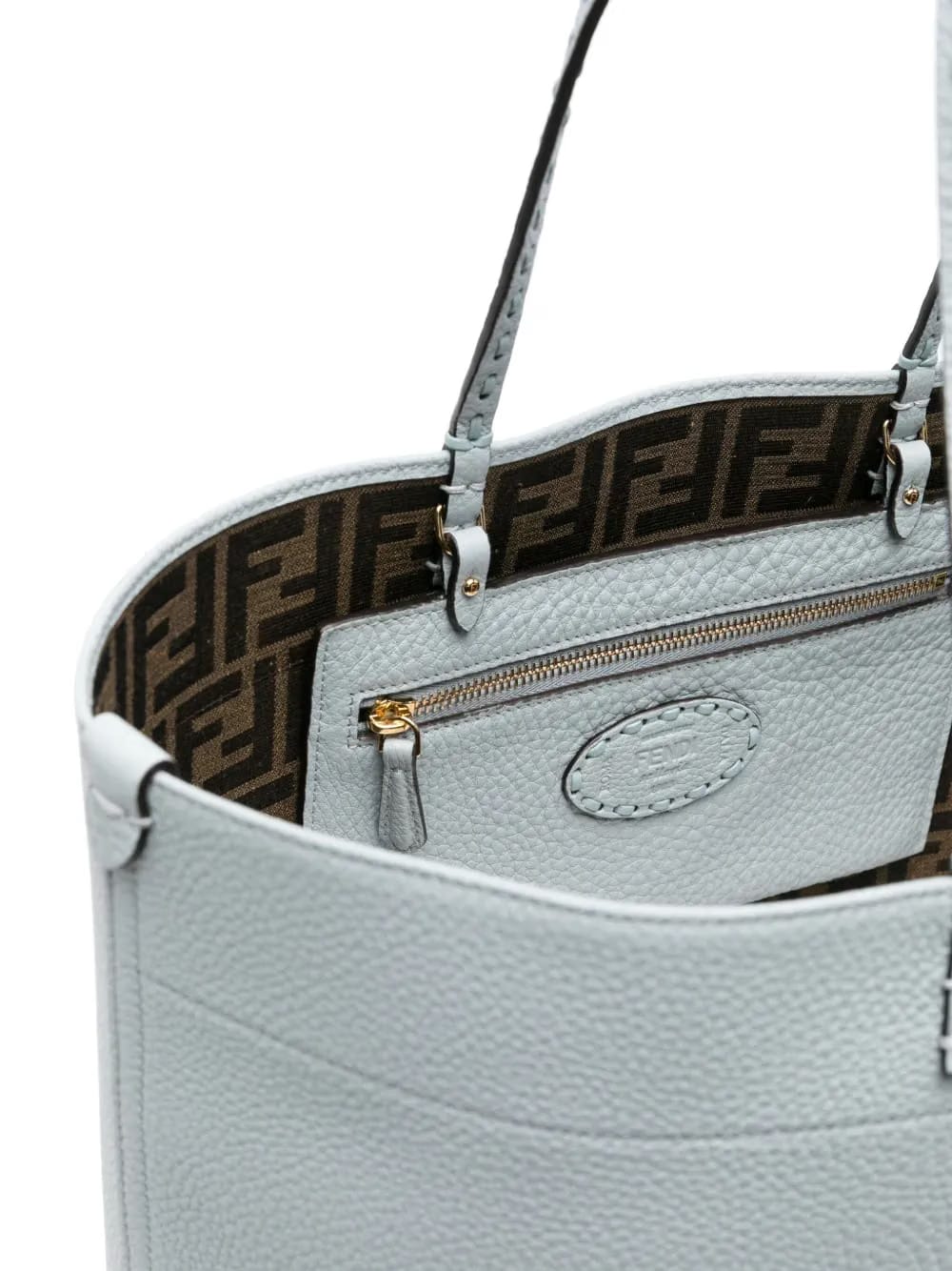 medium Roll leather tote bag
