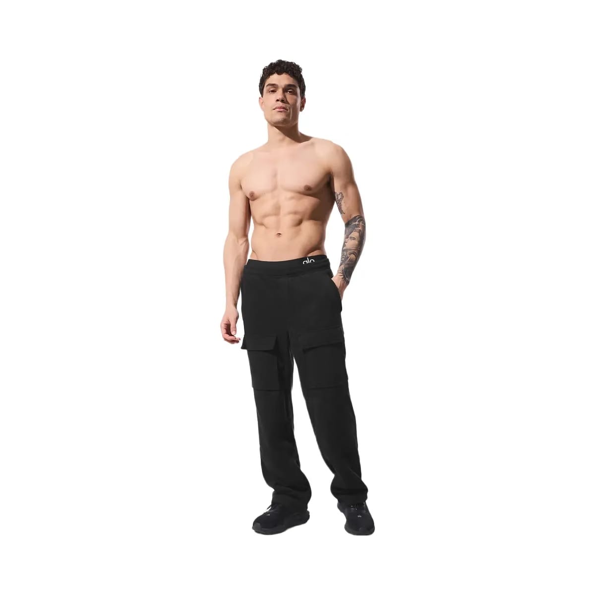 Alo Men's Polar Fleece Ridge Cargo Pants - Black