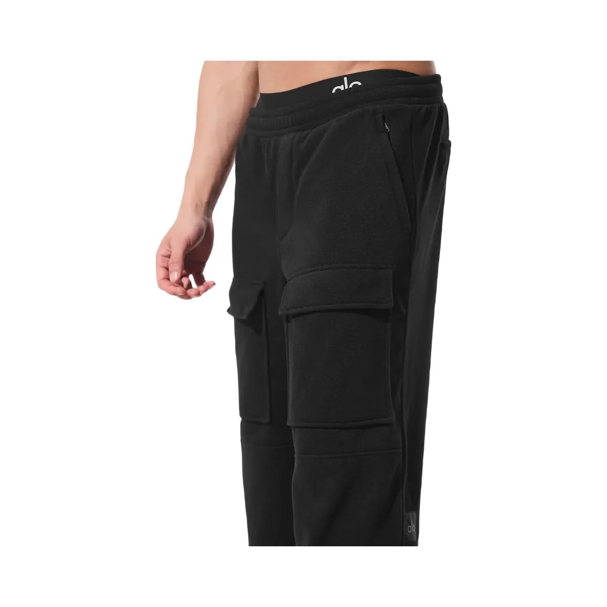 Alo Men's Polar Fleece Ridge Cargo Pants - Black
