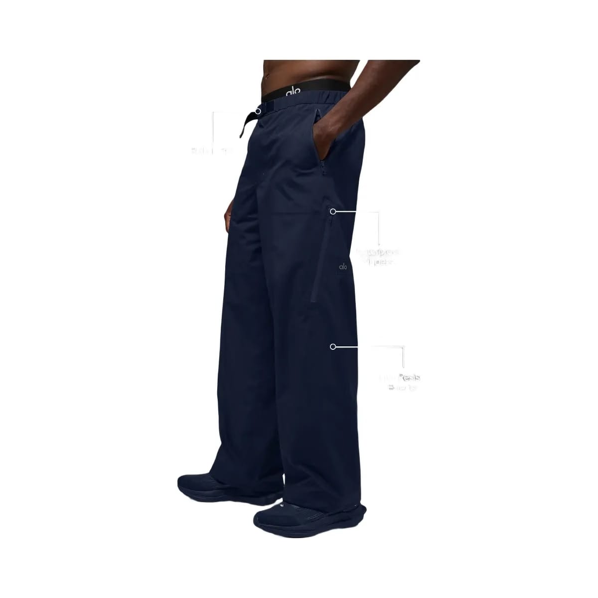 Alo Men's Alpha Shell Pant - Navy