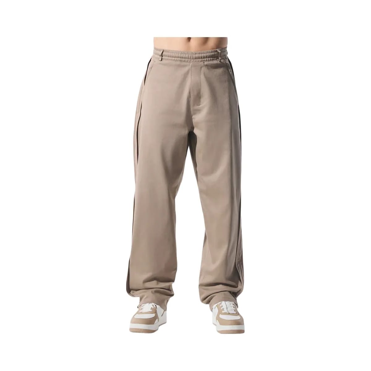 Alo Men's Edition Sueded Straight Leg Pant - Gravel