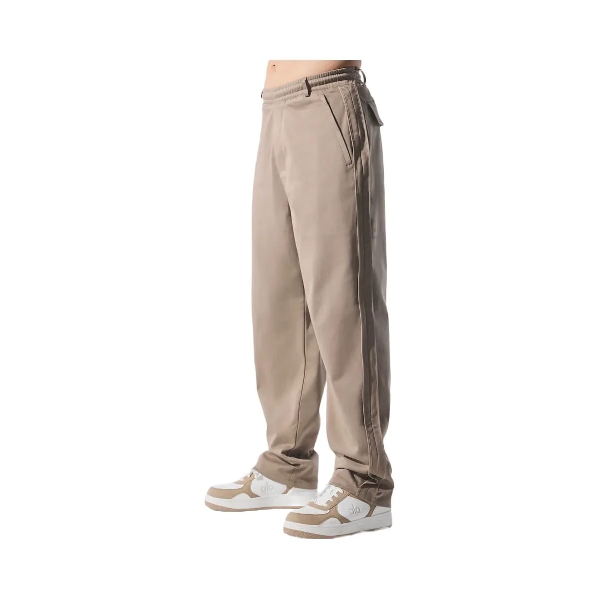 Alo Men's Edition Sueded Straight Leg Pant - Gravel