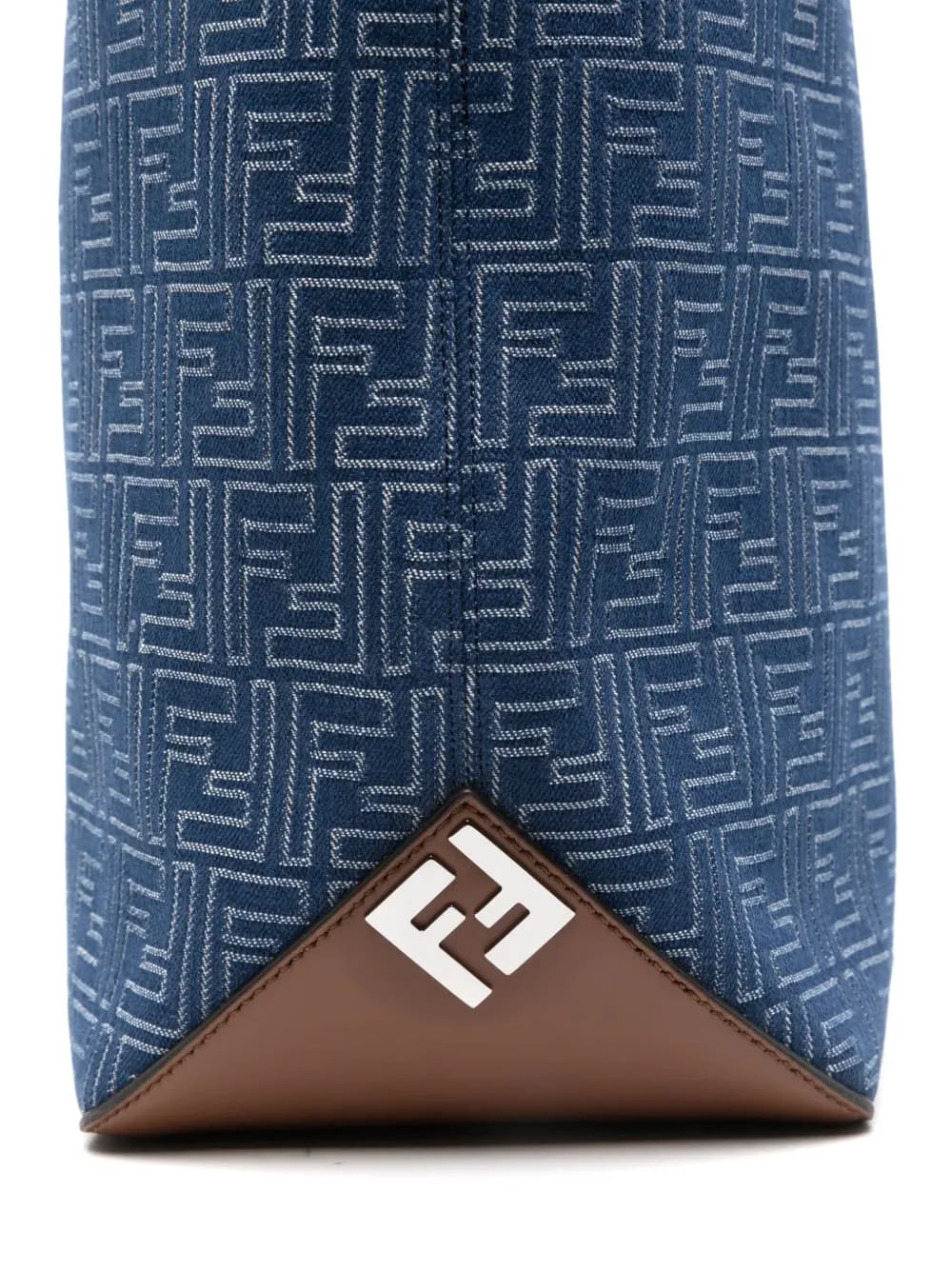 medium FF jacquard denim-effect tote bag