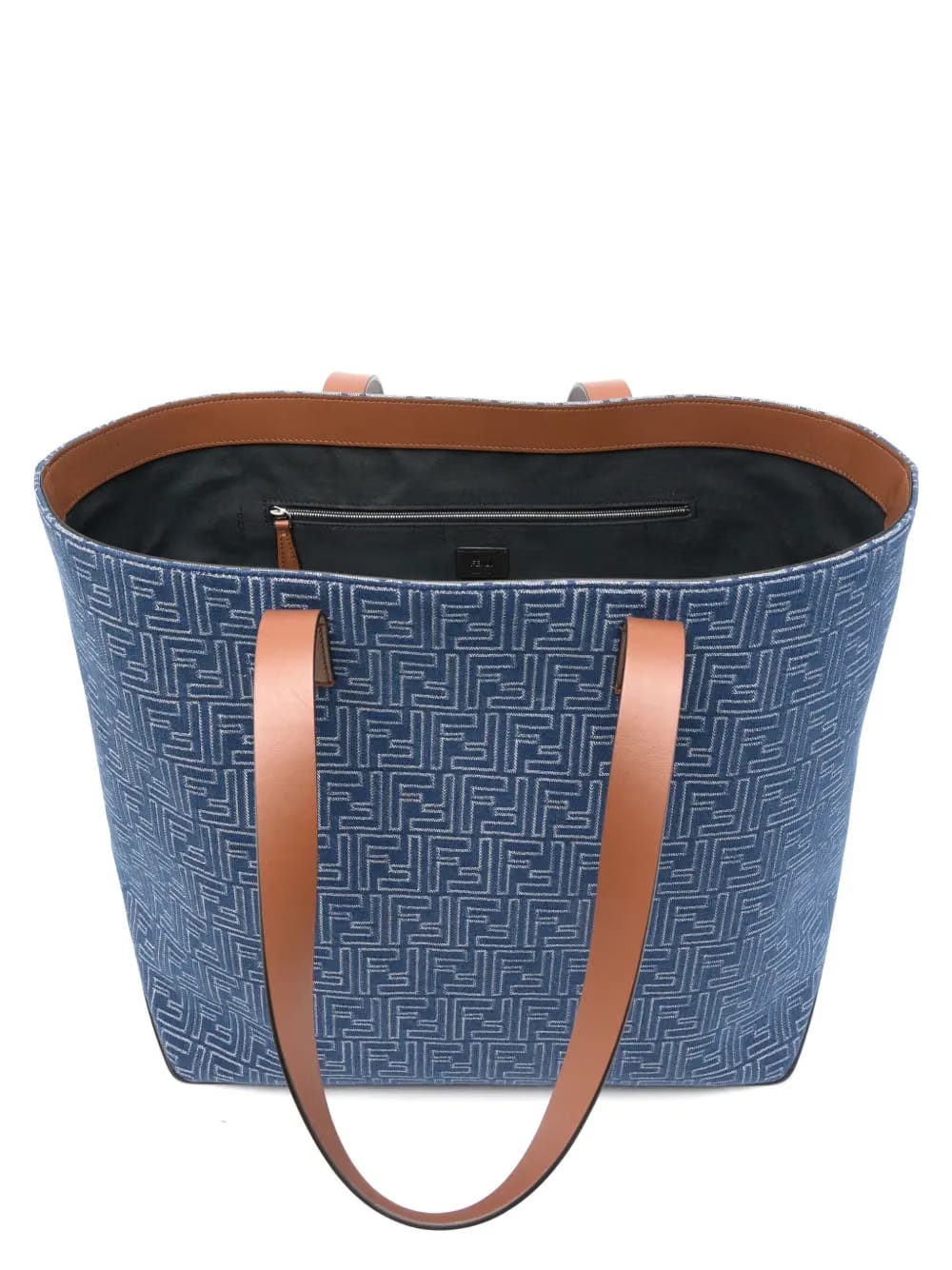 medium FF jacquard denim-effect tote bag