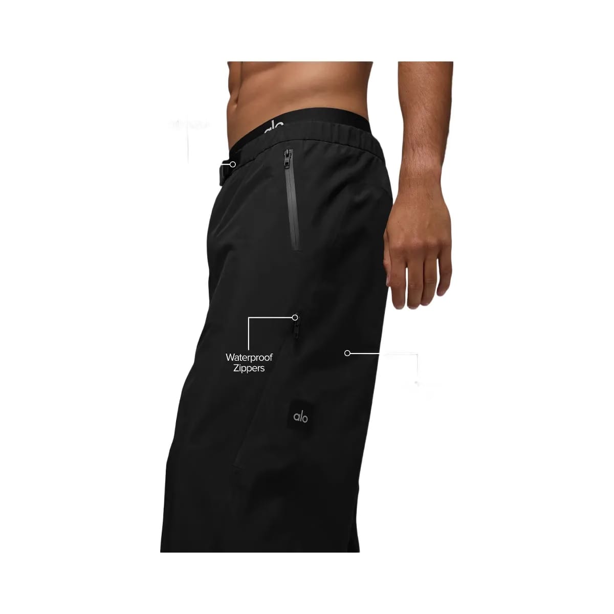 Alo Men's Alpha Shell Pant - Black