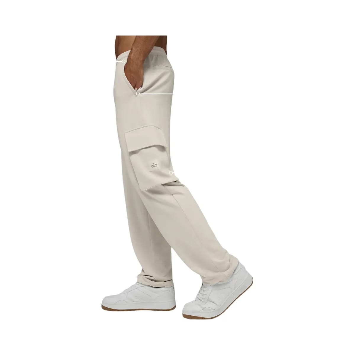 Alo Men's Double Take Cargo Pant - Bone