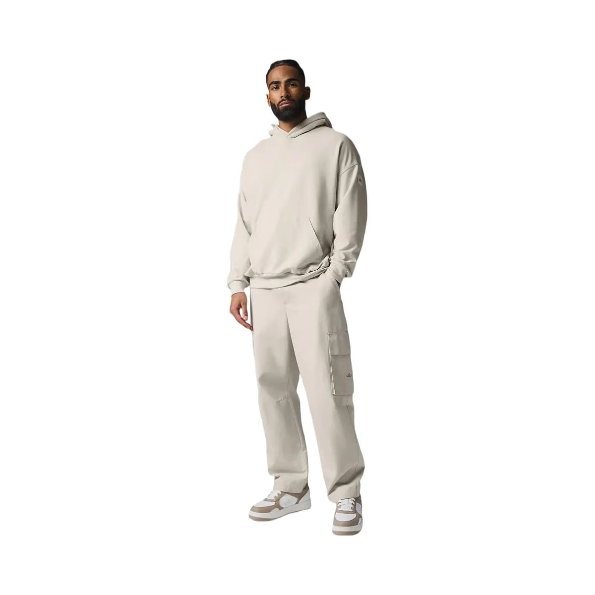 Alo Men's Cargo Ripstop Trouser - Bone