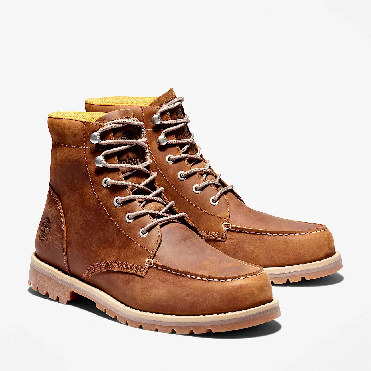 Men's Redwood Falls Waterproof Moc-Toe Saddle Brown Boot
