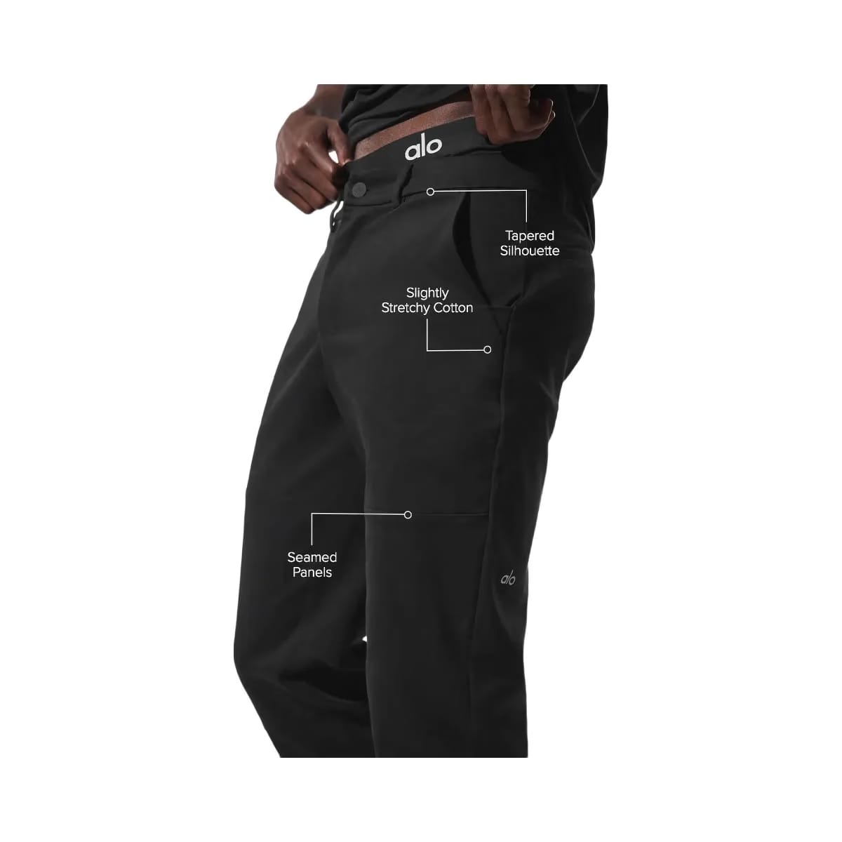 Alo Men's Edition Sueded Pant - Black