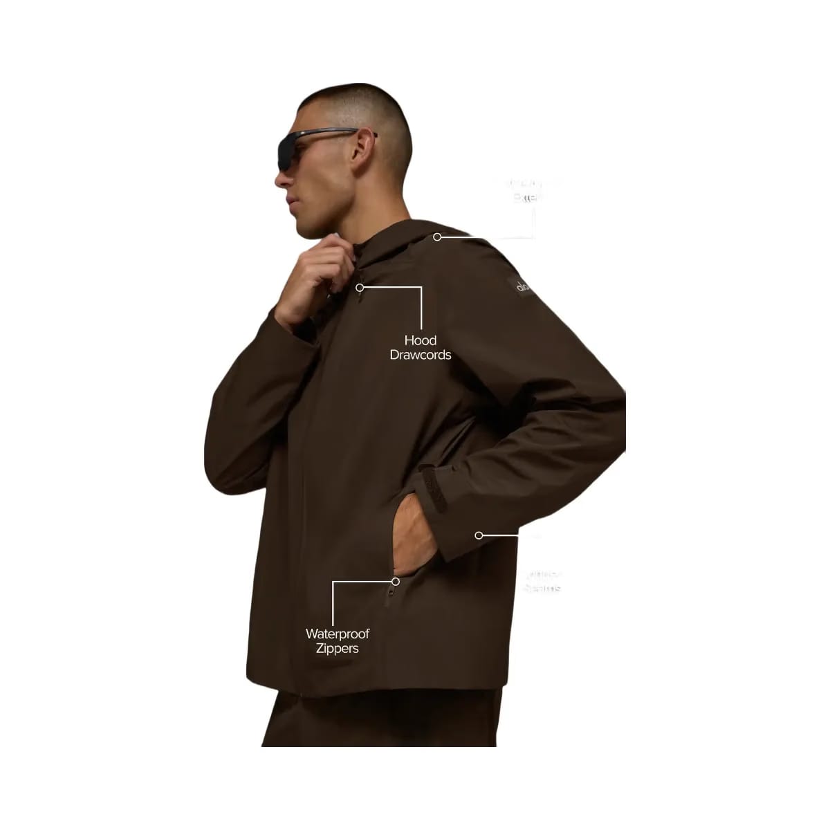 Alo Men's Alpha Shell Jacket - Espresso