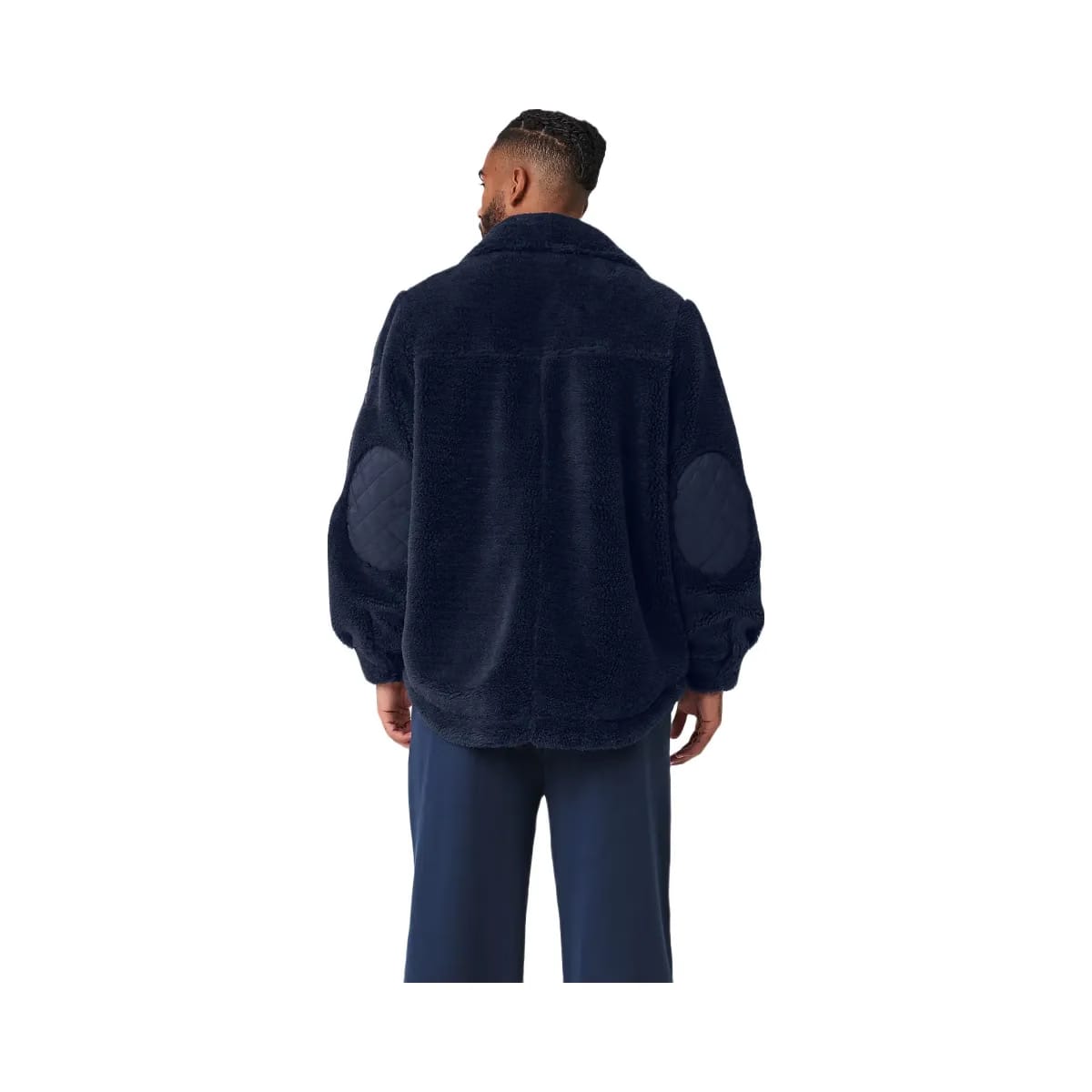 Alo Men's Sherpa Edge Shacket - Navy