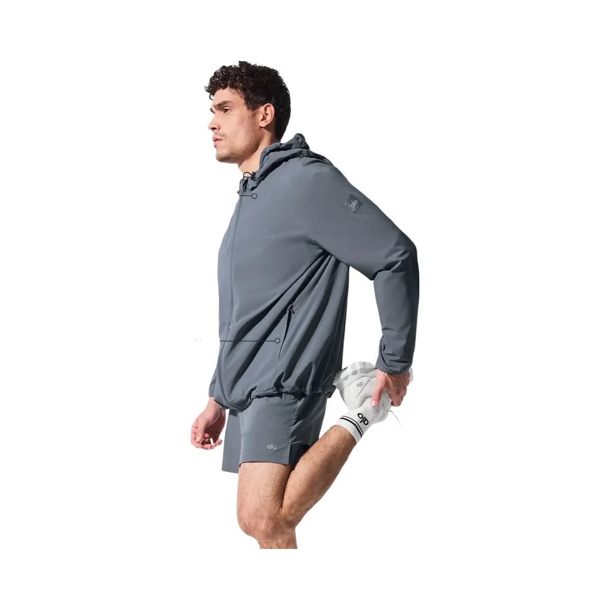 Alo Men's Performance On-The-Go Jacket - Steel Grey