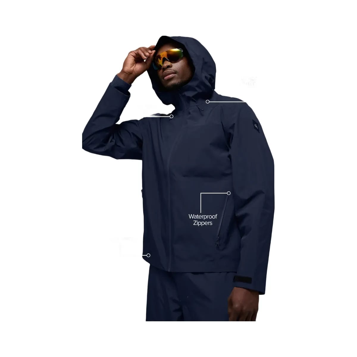 Alo Men's Alpha Shell Jacket - Navy