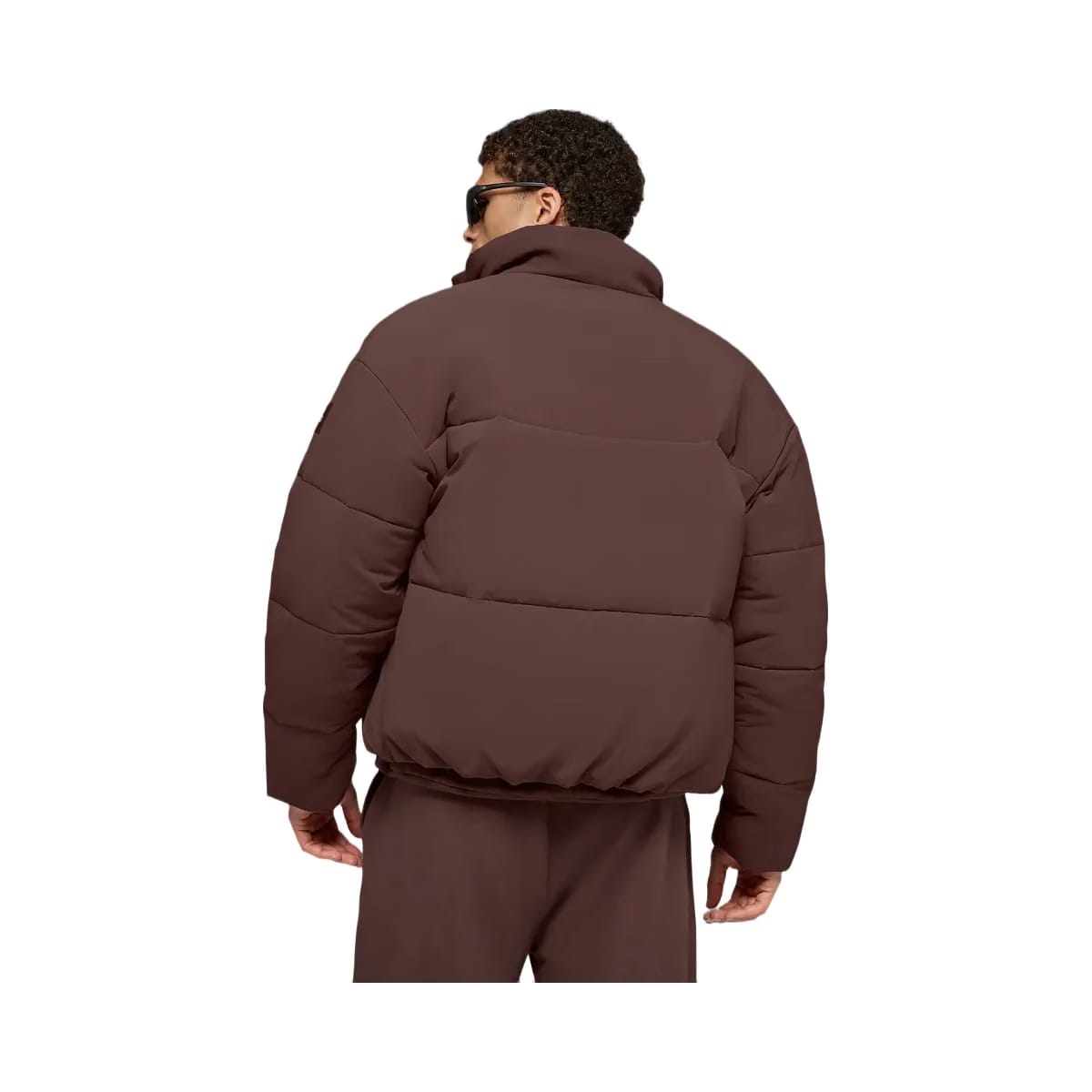 Alo Men's Stretch Woven Street Puffer - Brownstone