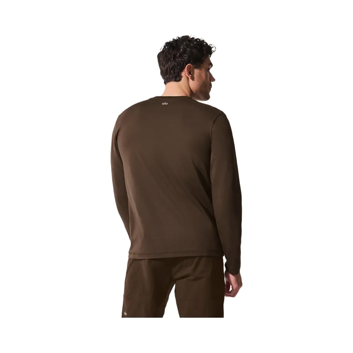 Alo Men's Conquer Reform Crewneck Long Sleeve - Espresso