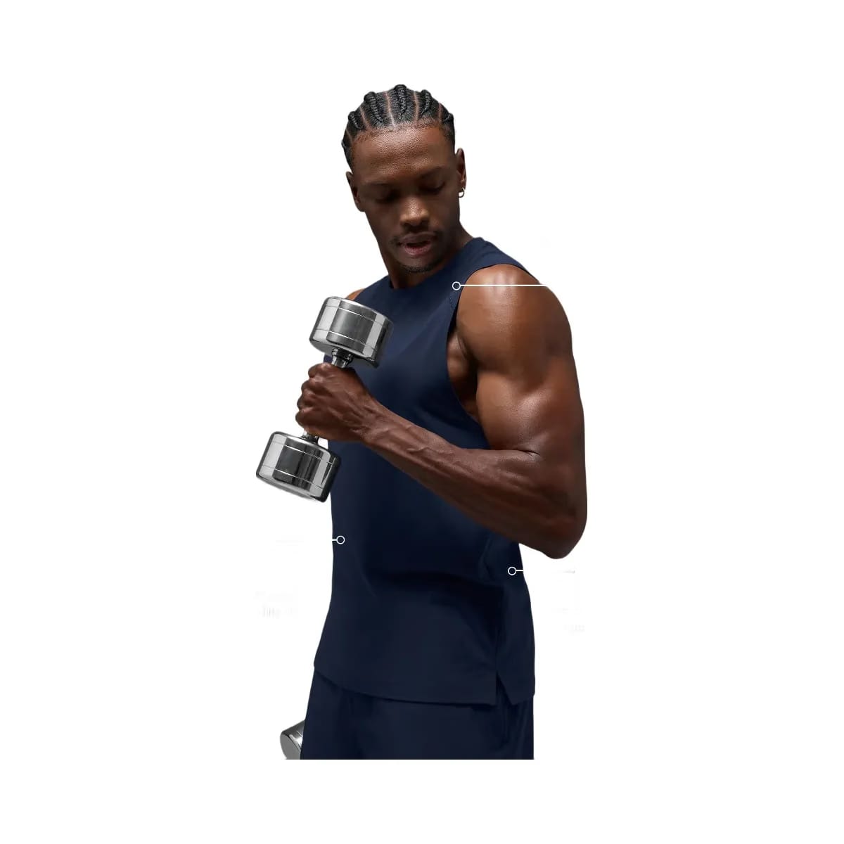 Alo Men's ALO Vapor Muscle Tank - Navy