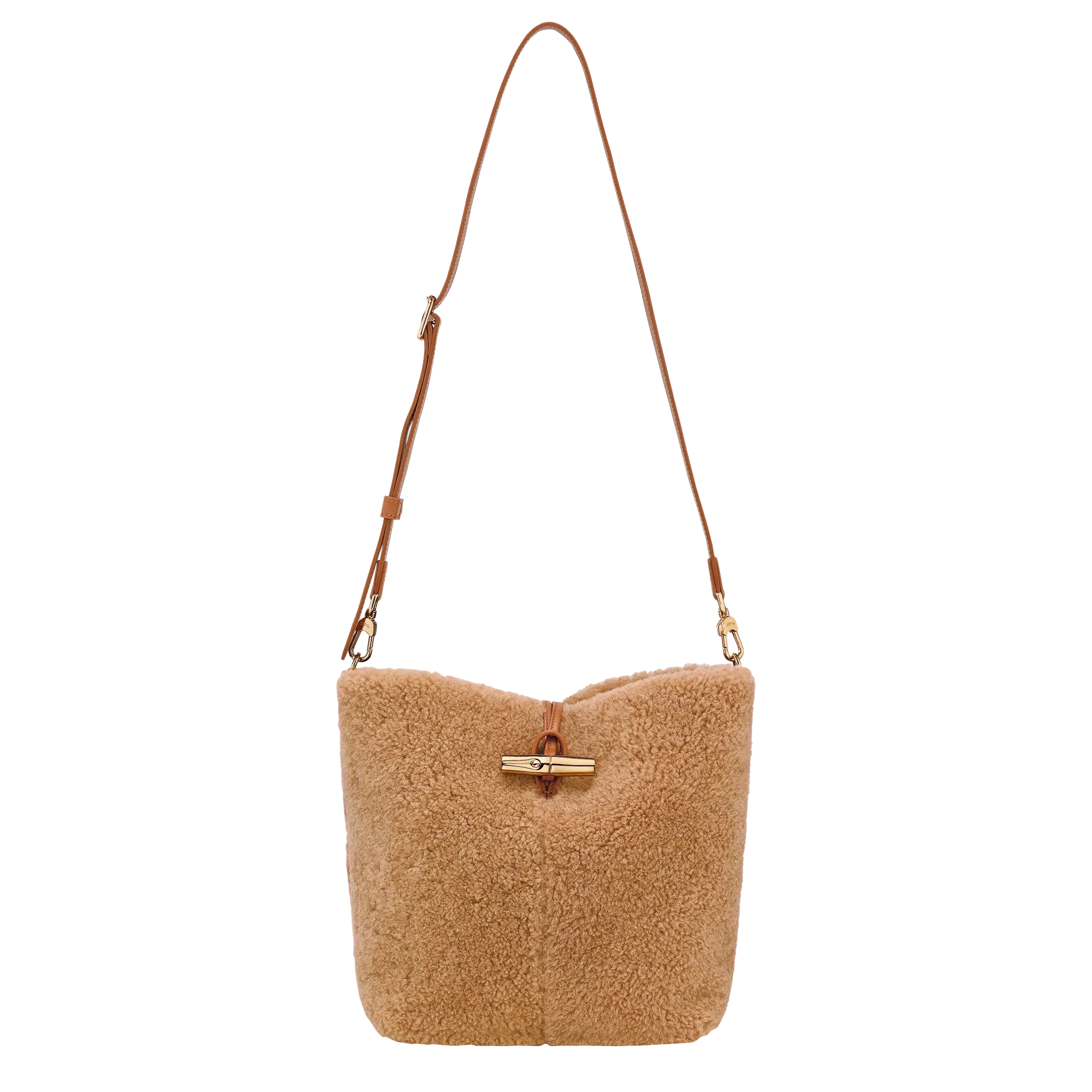 Longchamp Le Roseau Crossbody bag Camel