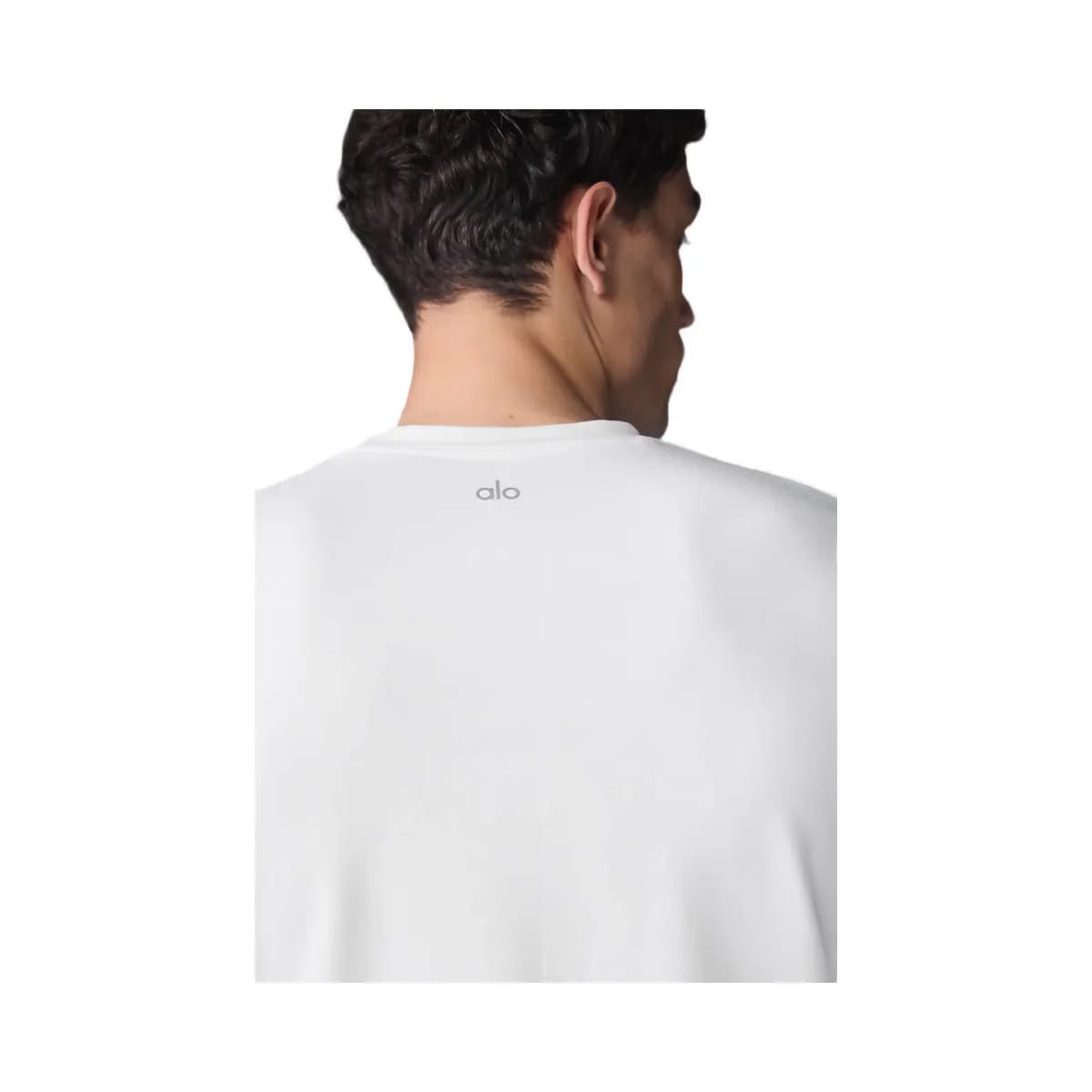 Alo Men's Conquer Reform Crewneck Long Sleeve - White