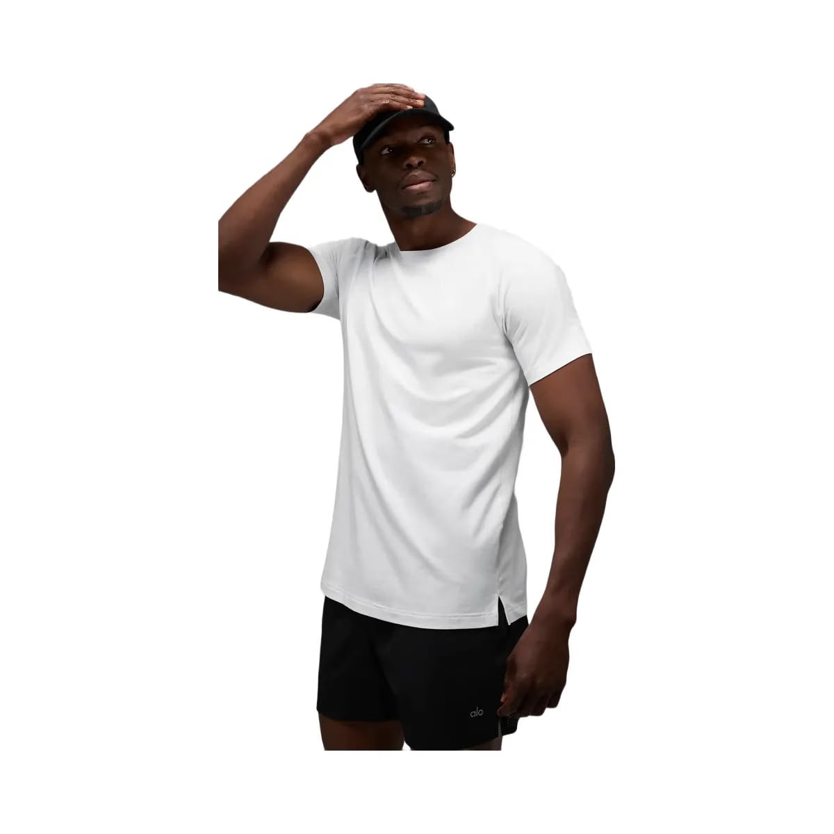 Alo Men's ALO Vapor Crewneck Short Sleeve - White