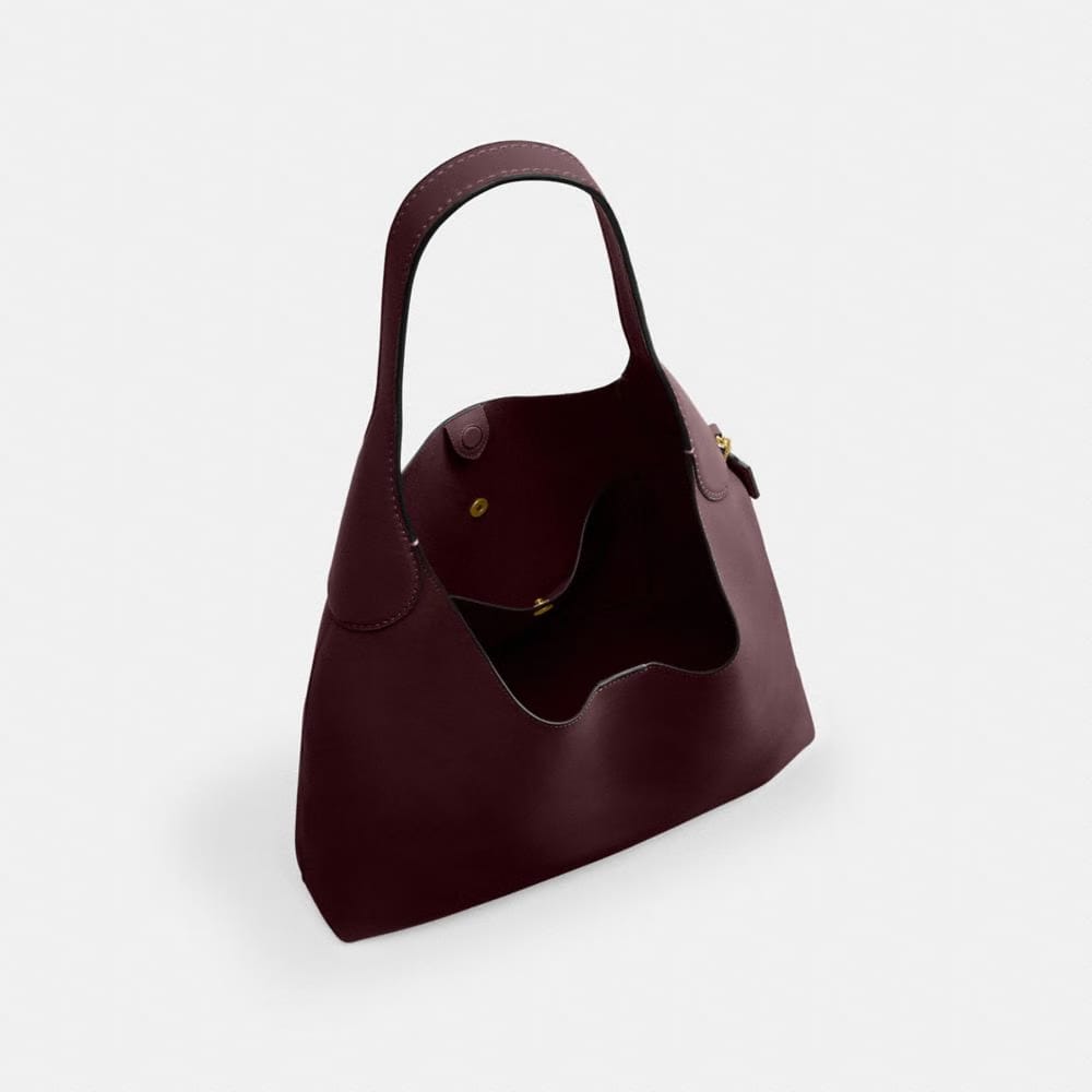 Coach Brooklyn Shoulder Bag 39 Brass Merlot